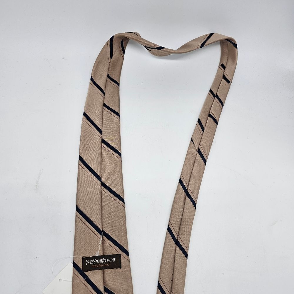 YSL Vintage 1980's Stripe TieYSL Vintage 1980's Stripe Tie - Picture 5 of 9